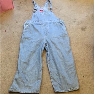 Gloria Vanderbilt Striped Overalls